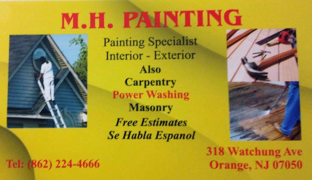 M.H. Painting | 318 Watchung Ave, City of Orange, NJ 07050 | Phone: (862) 224-4666