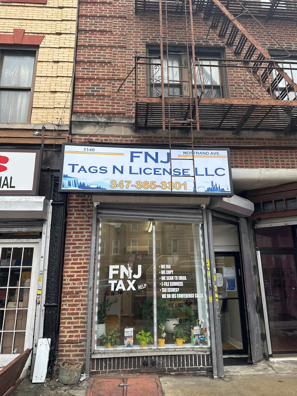 FNJ Tags N License LLC | 1140 Nostrand Ave., Brooklyn, NY 11225 | Phone: (347) 365-3301