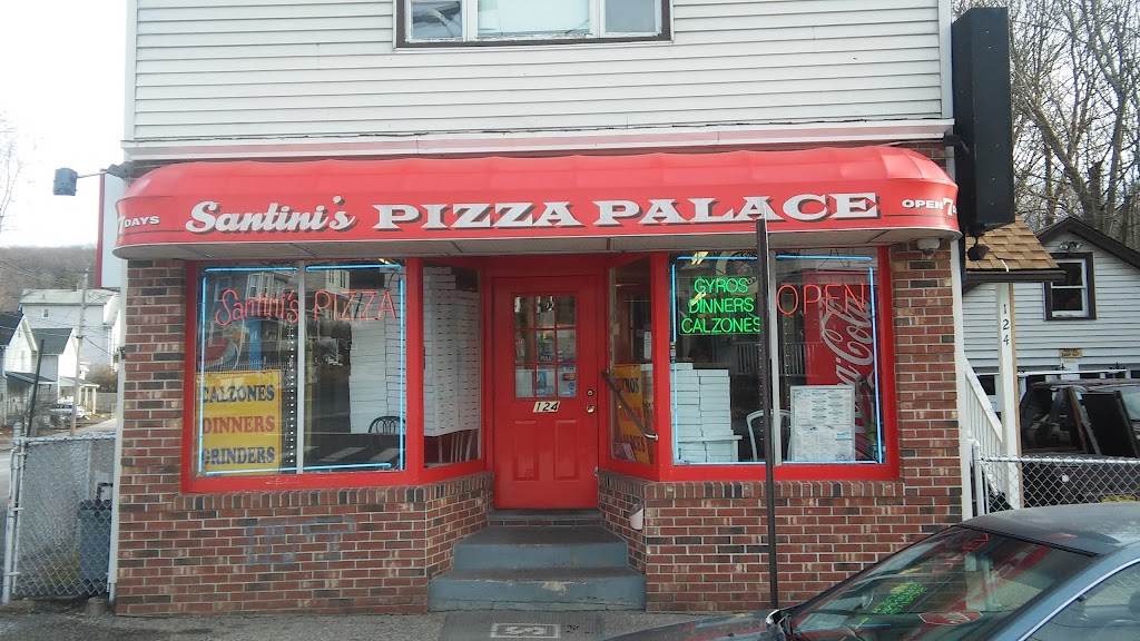 Santinis Pizza Palace | 124 Beaver St, Ansonia, CT 06401 | Phone: (203) 735-7735