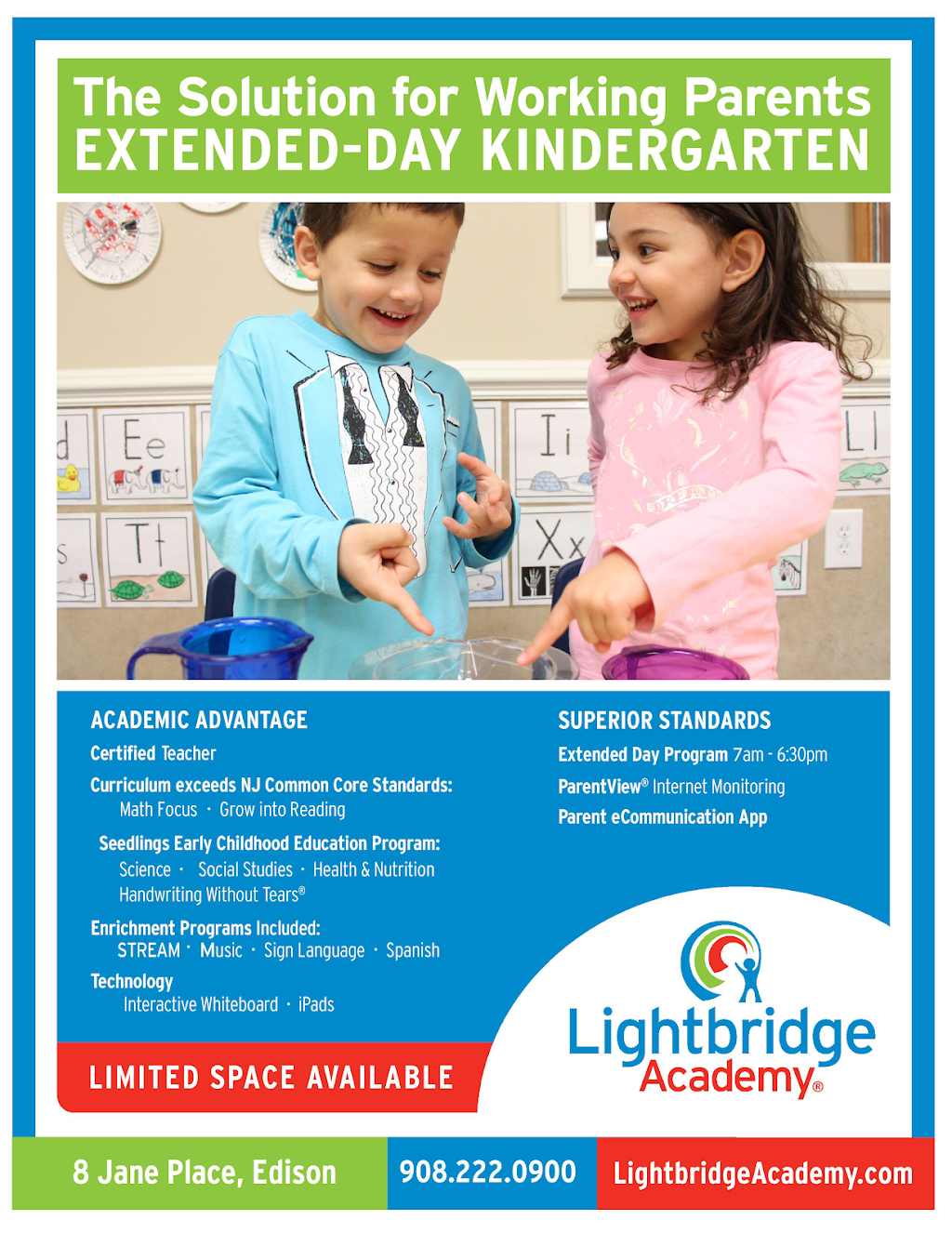 Lightbridge Academy | 8 Jane Pl, Edison, NJ 08820 | Phone: (908) 222-0900
