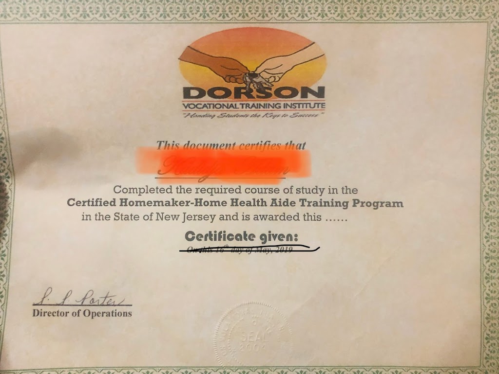 Dorson Vocational Training Institute | 280 S Harrison St Suite 300, East Orange, NJ 07018 | Phone: (973) 676-6300