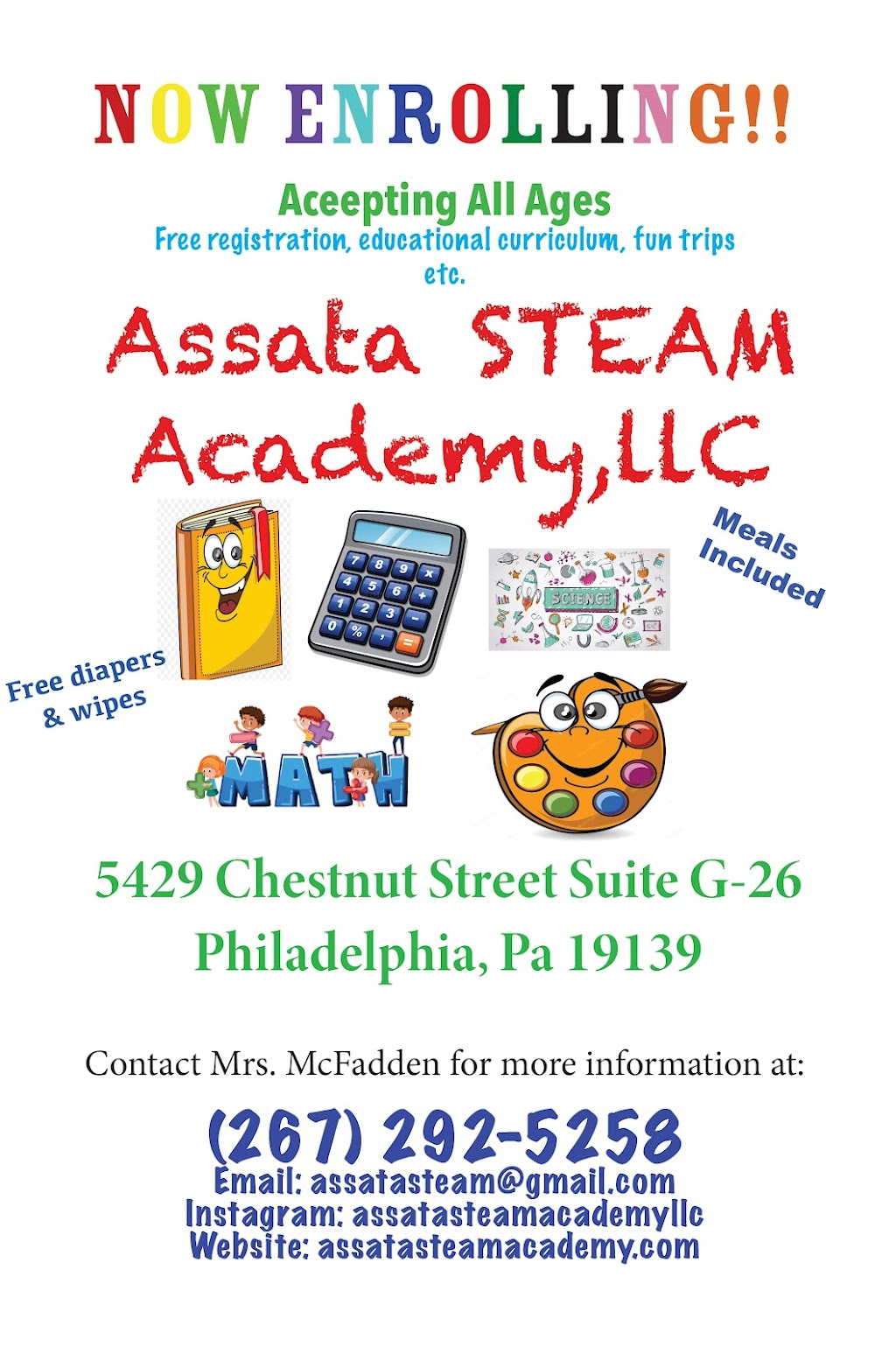 Assata STEAM Academy | 5429 Chestnut St Suite G-26, Philadelphia, PA 19139 | Phone: (267) 292-5258