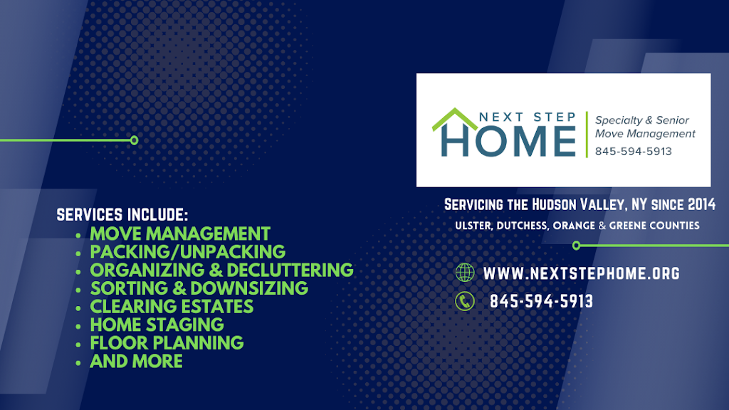 Next Step Home Move Management | 31 Carey Dr, Woodstock, NY 12498 | Phone: (845) 594-5913