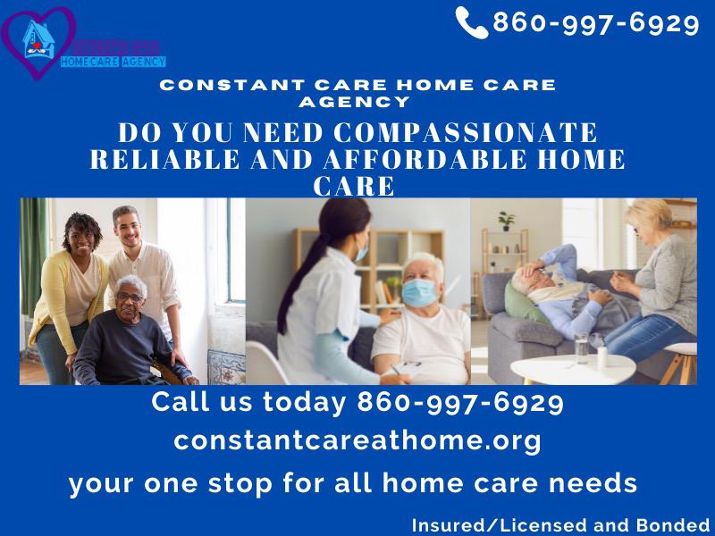 Constant Homemakers and Companions Inc. | 98 Pitkin St Suite D, East Hartford, CT 06108 | Phone: (860) 997-6929