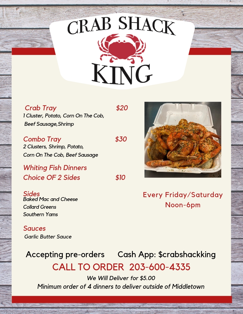 Crab shack king a touch of soul | 820 Washington St, Middletown, CT 06457 | Phone: (203) 600-4335