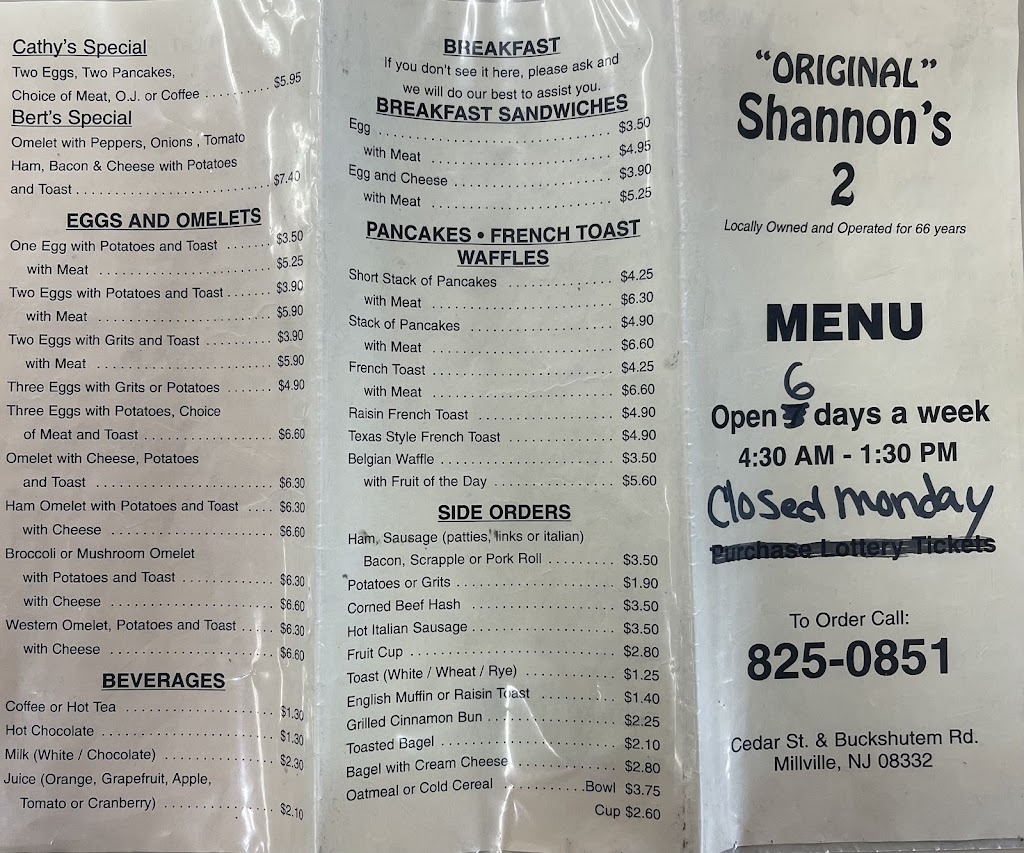 Shannons Sub Shop II | 2558 Cedar St, Millville, NJ 08332 | Phone: (856) 825-0851