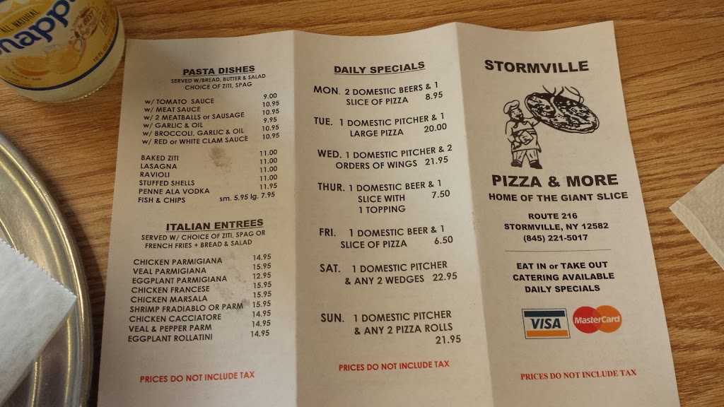 Stormville Pizza and More | 198 NY-216, Stormville, NY 12582 | Phone: (845) 221-5017