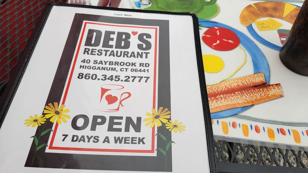 Debs Restaurant | 40 Saybrook Rd, Higganum, CT 06441 | Phone: (860) 345-2777