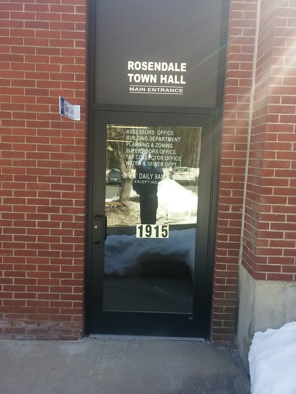 Rosendale Town Clerk’s office | 1915 Lucas Turnpike, Cottekill, NY 12419 | Phone: (845) 658-3159