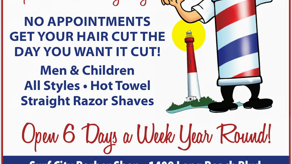 Surf City BarberShop | 1409 Long Beach Blvd, Surf City, NJ 08008 | Phone: (609) 494-2803