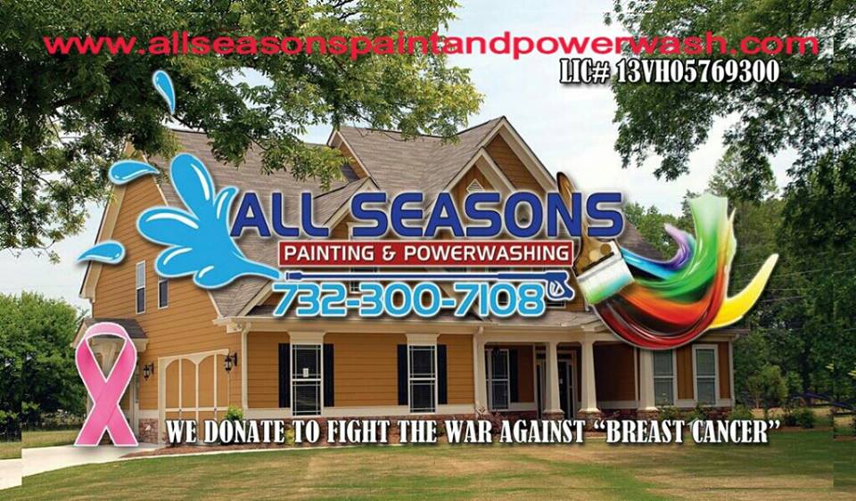 All Seasons Painting & Powerwashing | 1137 Windward Ave, Beachwood, NJ 08722 | Phone: (732) 300-7108