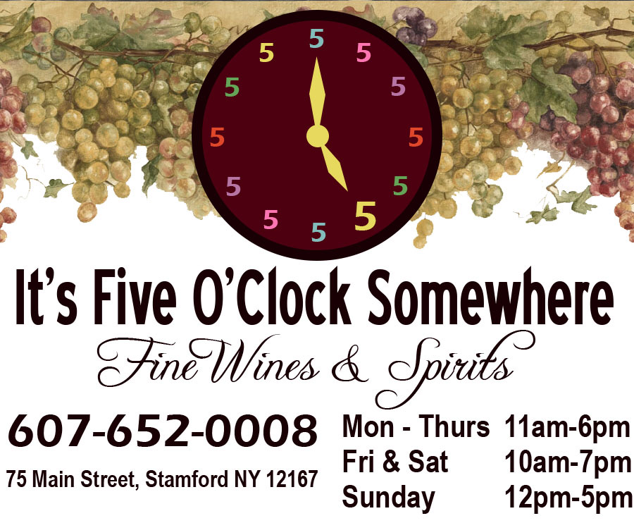 It’s Five O’Clock Somewhere | 75 Main St, Stamford, NY 12167 | Phone: (607) 652-0008