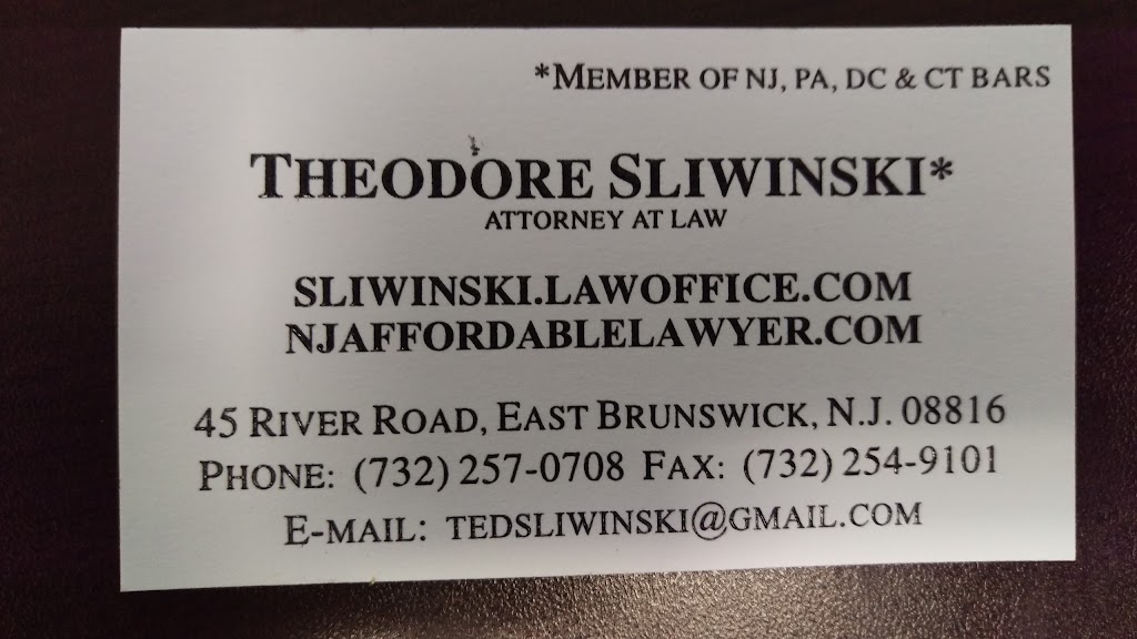 Sliwinski Theodore | 45 River Rd, East Brunswick, NJ 08816 | Phone: (732) 257-0708