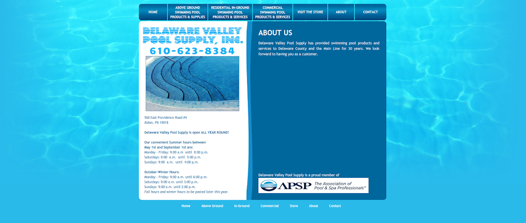 Delaware Valley Pool Supply | 500 E Providence Rd # 4, Aldan, PA 19018 | Phone: (610) 623-8384