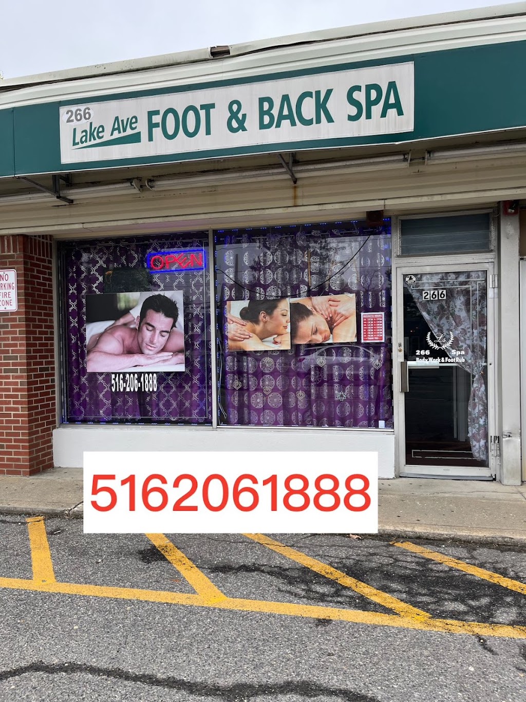 266 Lake Ave Foot & Back Spa | 266 Lake Ave, St James, NY 11780 | Phone: (516) 206-1888