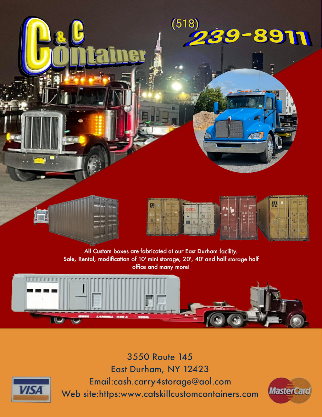 C & C Container Corp | 3550 NY-145, East Durham, NY 12423 | Phone: (518) 239-8911