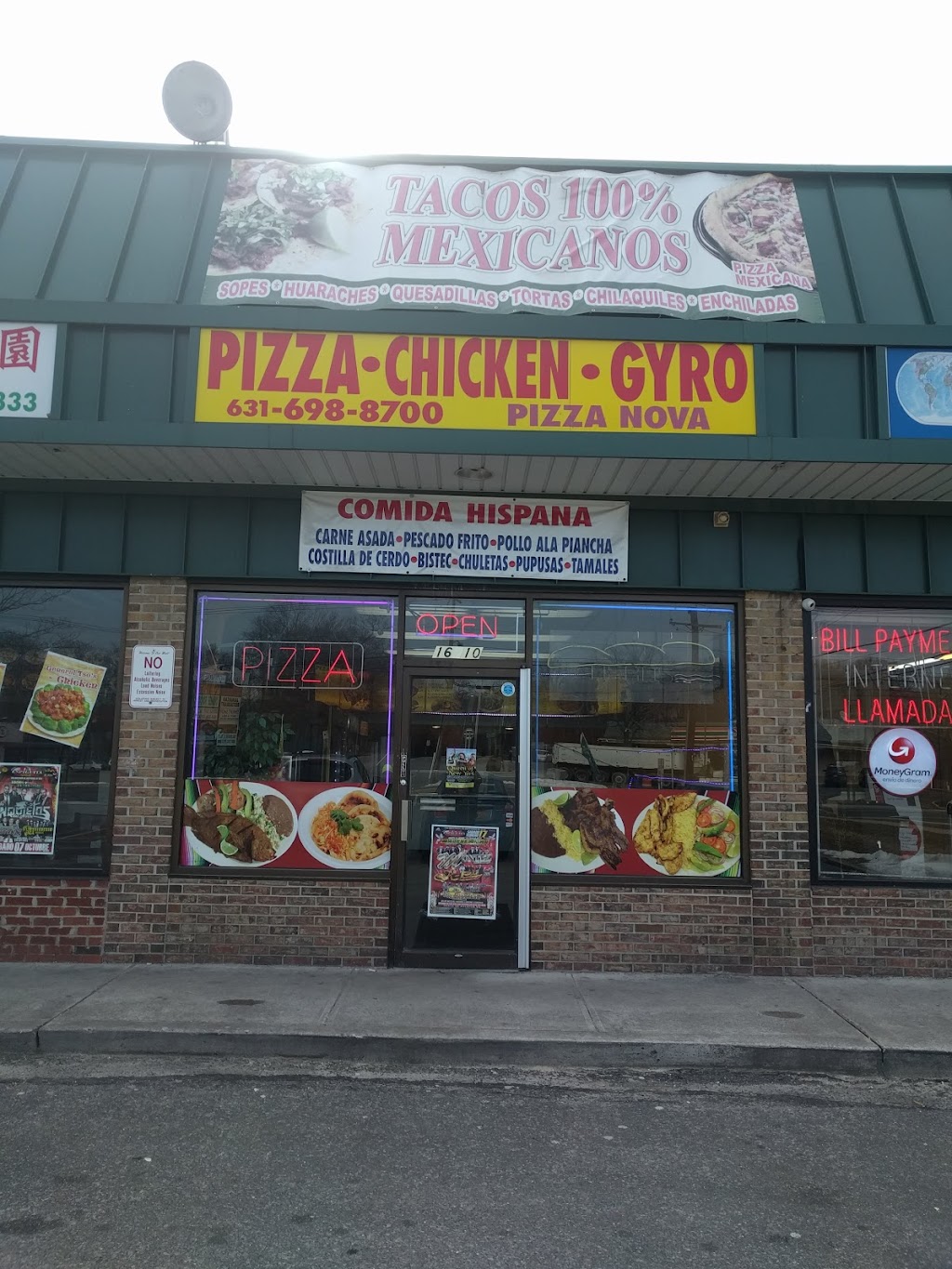 Pizza Nova Los Tacos | 16 Middle Country Rd, Coram, NY 11727 | Phone: (631) 698-8700