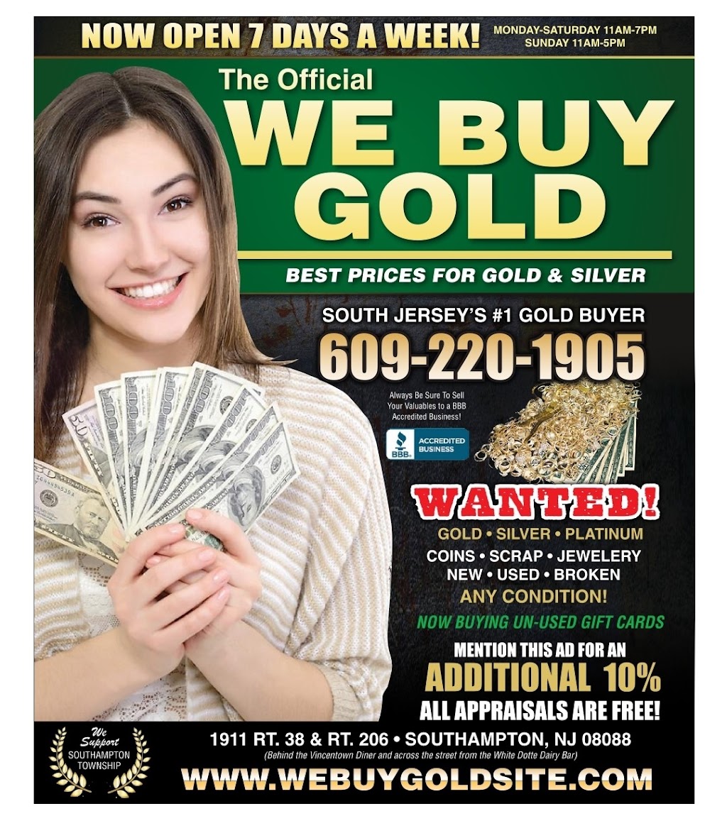 We Buy Gold | 1911 NJ-38, Southampton Township, NJ 08088 | Phone: (609) 220-1905