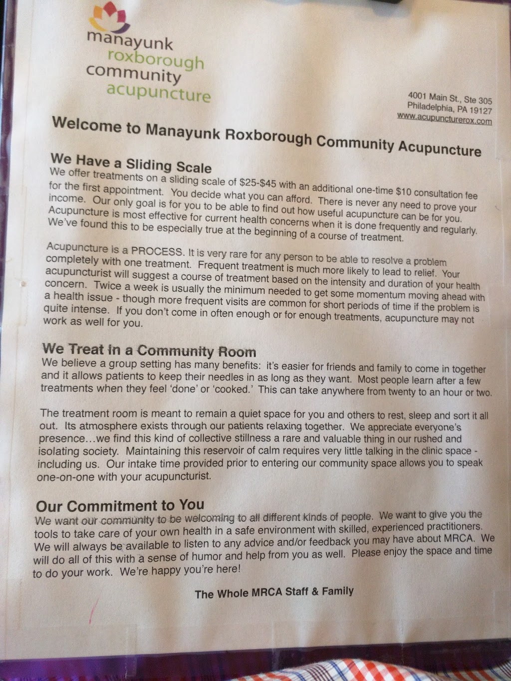 Manayunk Roxborough Community Acupuncture | 601 Dupont St, Philadelphia, PA 19128 | Phone: (267) 417-0147