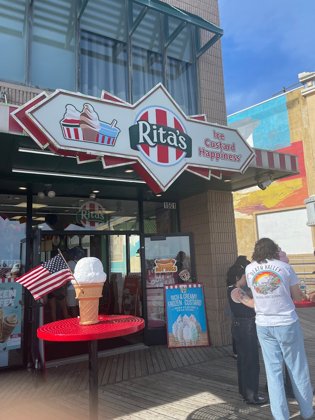 Ritas Italian Ice & Frozen Custard | 1515 Boardwalk, Atlantic City, NJ 08401 | Phone: (609) 246-6808