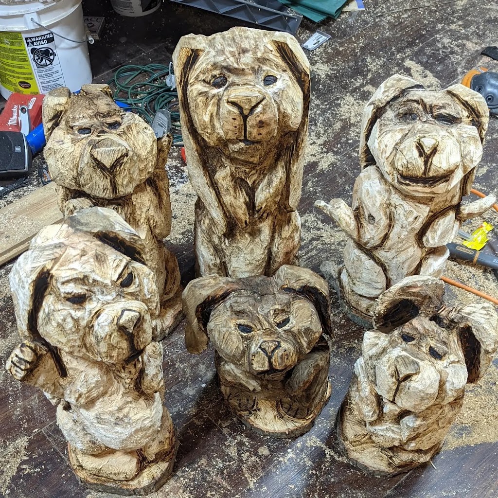 M plus F Creations custom chainsaw carvings | 280 Carrie Lane, Harleysville, PA 19438 | Phone: (267) 614-0028
