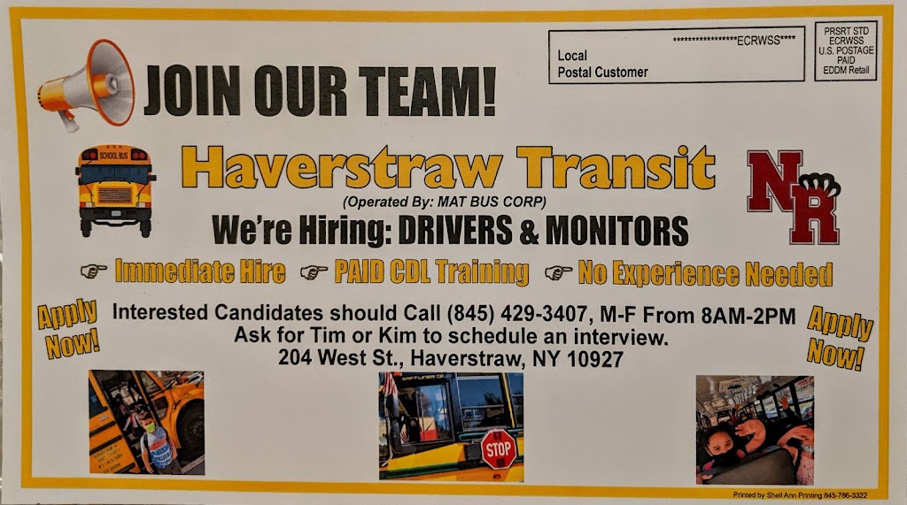 Haverstraw Transit Inc | 200 Riverside Ave, Haverstraw, NY 10927 | Phone: (845) 429-3407