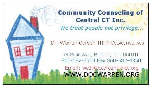 Community Counseling of Central CT Inc. | 53 Muir Ave #7215, Bristol, CT 06010 | Phone: (860) 582-7904