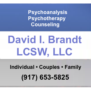 David I. Brandt, LCSW LLC | 51 Upper Montclair Plaza, Montclair, NJ 07043 | Phone: (917) 653-5825
