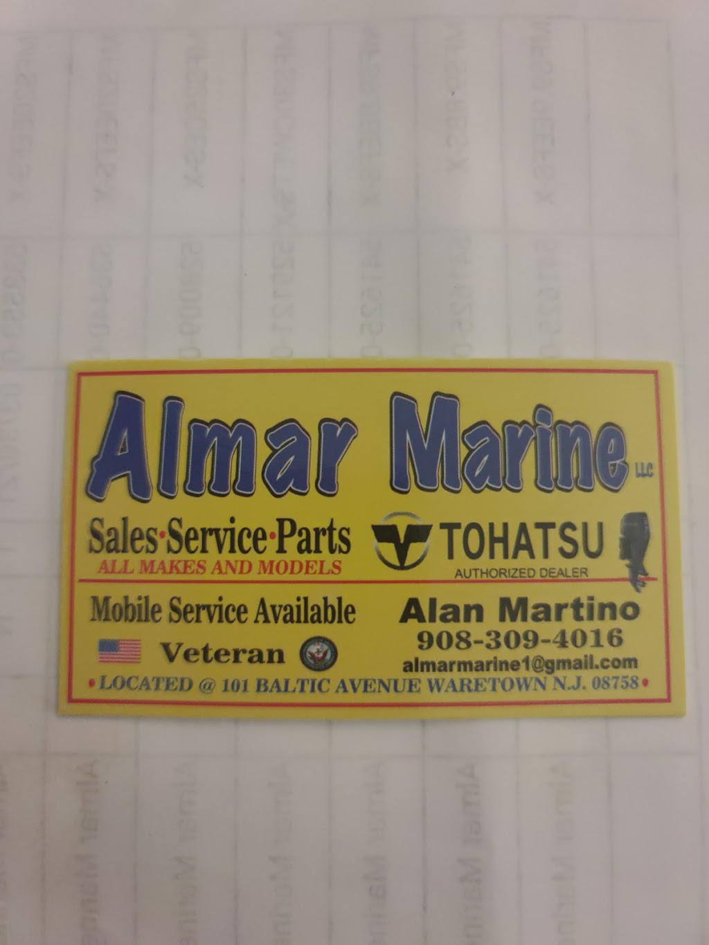 Almar Marine | 101 Baltic Ave, Waretown, NJ 08758 | Phone: (908) 309-4016