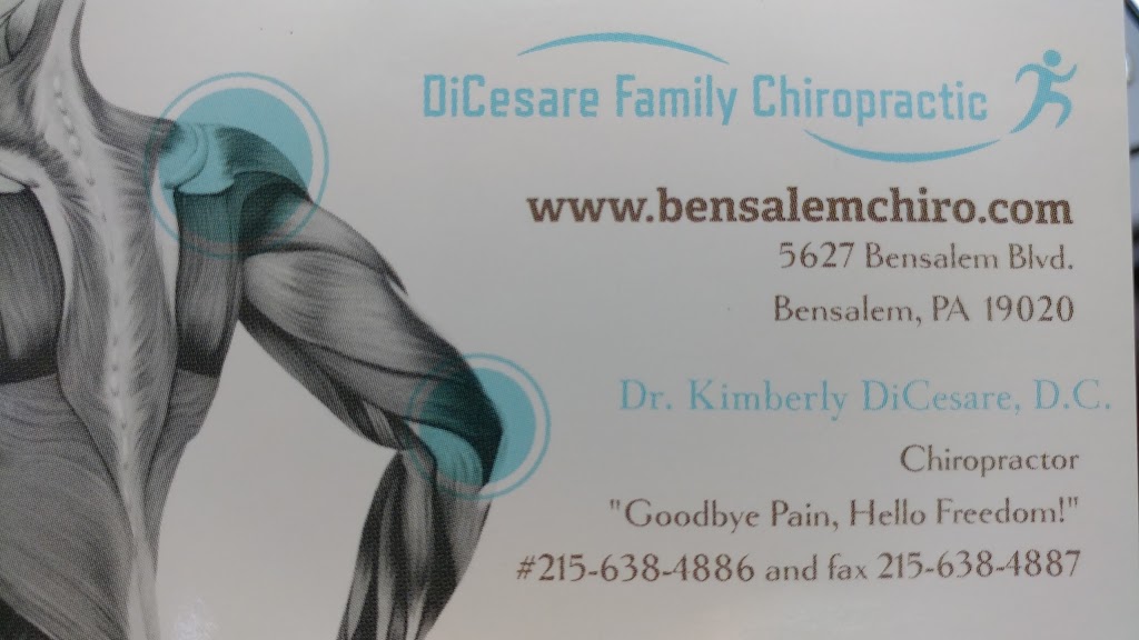 Dicesare Family Chiropractic | 5627 Bensalem Blvd, Bensalem, PA 19020 | Phone: (215) 638-4886