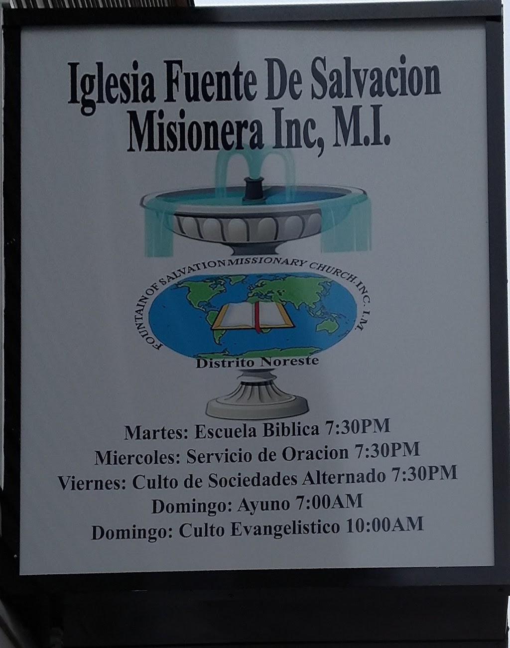 Iglesia Fuente de Salvación Misionera, Inc | 116 Union St, Vernon, CT 06066 | Phone: (860) 872-8461