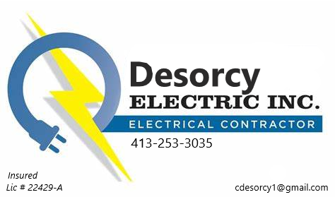 Desorcy electric | 37 Warner St, Belchertown, MA 01007 | Phone: (413) 253-3035